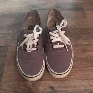 Vans Lace Up Sneaker Pewter Grey Size 7.5 Medium Pre-Owned